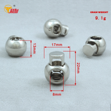 Round Metal Spring Cord Lock for Bags