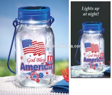 Fourth of July Patriotic Solar Lantern