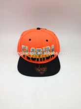 3D embroidery 100% acrylic camo flat brim cap