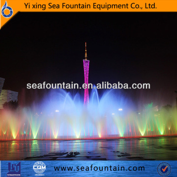 mist fountain and pondless dry fountain