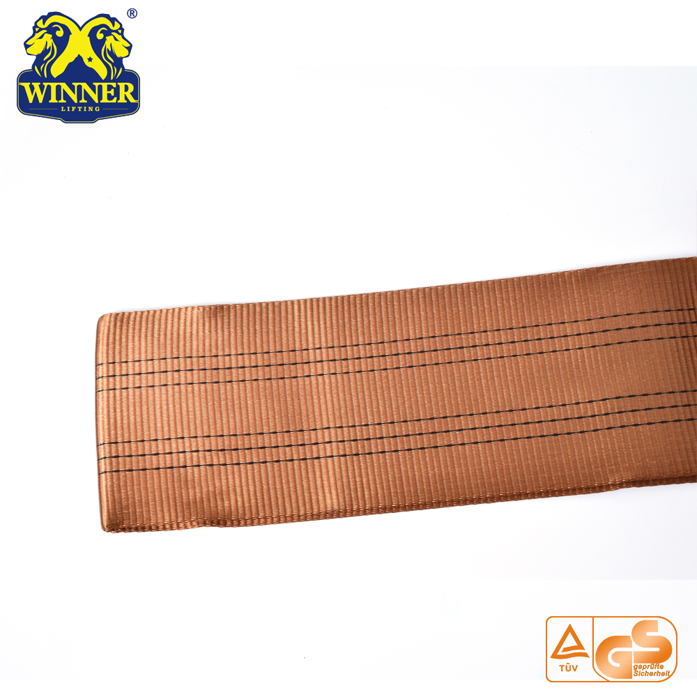 Eye-Eye Polyester Flat Woven Lifting Webbing Sling Belt