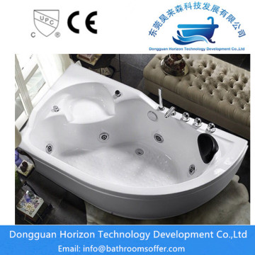 Cocoon Acrylic Whirlpool Corner Tub in White