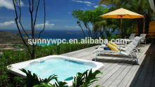 WPC swimming pool decking floor, Outside decking floor