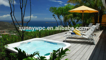 WPC swimming pool decking floor, Outside decking floor