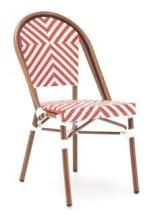 Aluminum outdoor rattan chair/cafe rattan chair