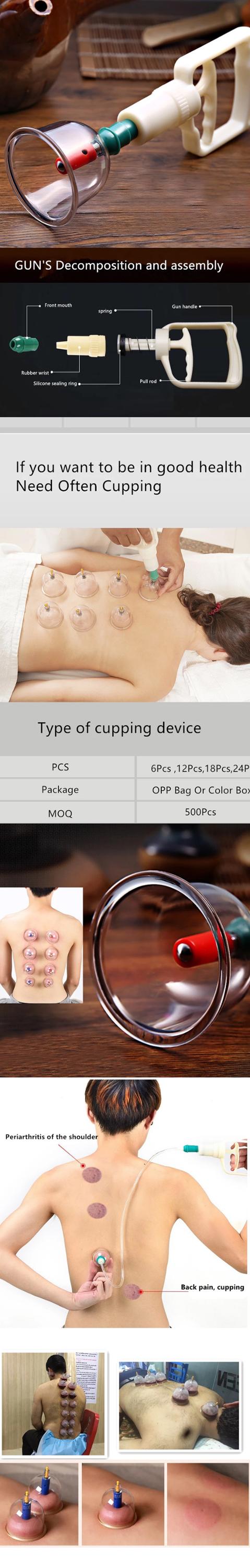 Wholesale physical therapy cupping set for cupping massage