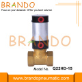 Válvula solenoide del control del accionador de líquido neumático Q222HD-15 DN15