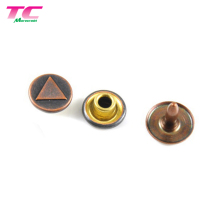 High-Quality 10mm Brass Rivets and Buttons for Denim Jeans and Garments