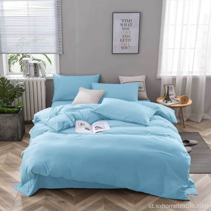 Kelembutan Warna Solid Sprei Lembaran Datar