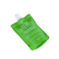 Bolsa de jugo líquido con tapa de pico verde reciclable