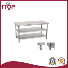 S/S Three layers worktable with Under Shelf