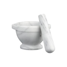 Spicy Herb Garlic Ginger Paste: Homemade Blend Using Mortar and Pestle & Mortar Spice Crusher Kitchen Tool