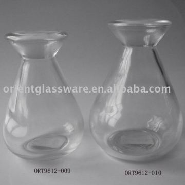 clear glass aroma bottles