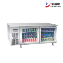Two-Door Under-Counter Glass Door CommercialRefrigerator