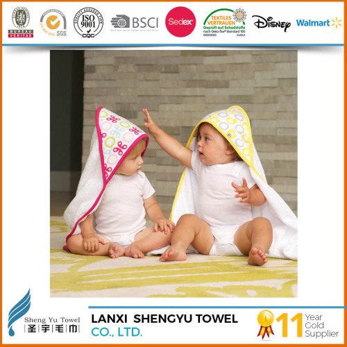 100% cotton velour/terry poncho hooded beach towel