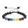 7 Chakra Reiki Healing Stone Bracelet tissé