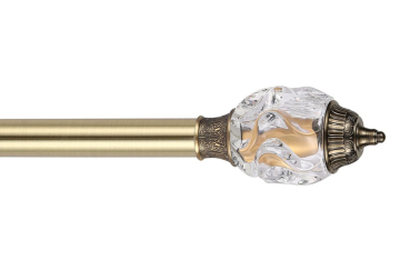 Algerian style decorative head crystal curtain rod