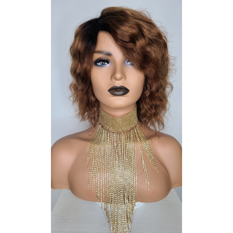 130% 150% 180% Wholesale New Style Cheap Machine Made  brazilian Human customized Hair black woman Wig