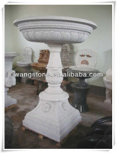 Modren fashion white stone flower planter