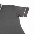 WFF03-Camiseta gris de malla waffle