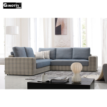 Bright-colored 5 seater sofa set