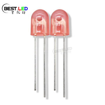 5mm Oval LEDs Red with No Stopper Pins