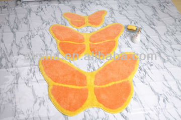 BUTTERFLY SHAPE BATHMAT SHANGHAI BATHMAT JACQUARD BATHMAT (EV-B010Cxx-BM)