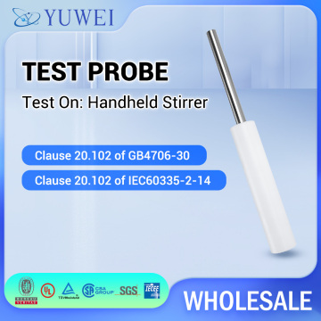 Anti Electric Shock Test Probe For Handheld Stirrer Safety Test GB4706-30