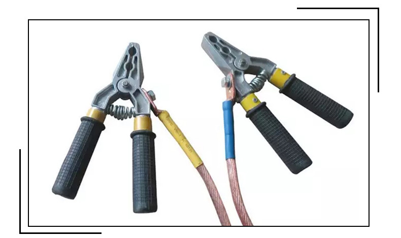 Four 4 Way Flat Face Clamp Temporary Grounding Set Earth Temporary Rod