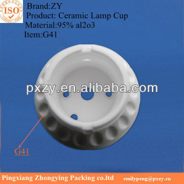 Ceramic LED lamp cup, G41 lamp Cup, G45 Lamp cup