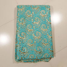 Aqua Embroidered Hand Cut Lace With Holes , 4 - 5kgs