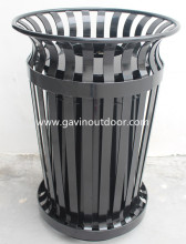 Akzo Nobel powder caoted steel street furniture metal outdoor trash can