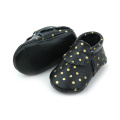 New Designs Popular Cow Leather Moccasins Baby Shoes
