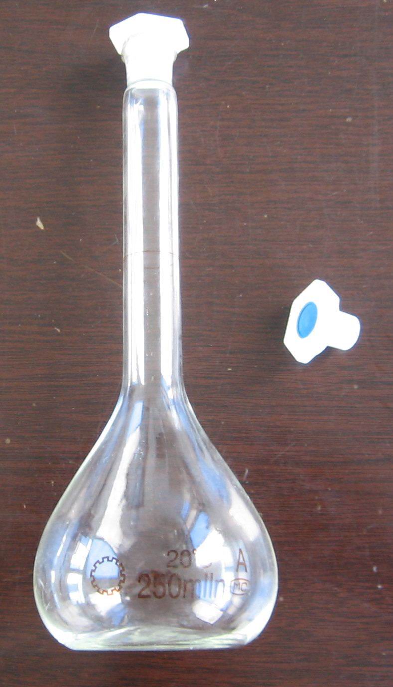 1621 Volumetric Flask with One Graduation Mark , Ground -in glass Stopper Plastic Stopper Grade A B (3)