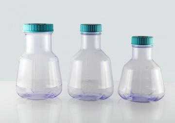 2L PC High Efficient Erlenmeyer Flask, Baffled