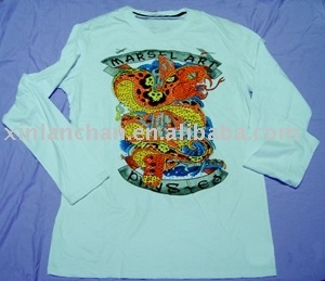 pyrography printing heat transfer printing t-shirt