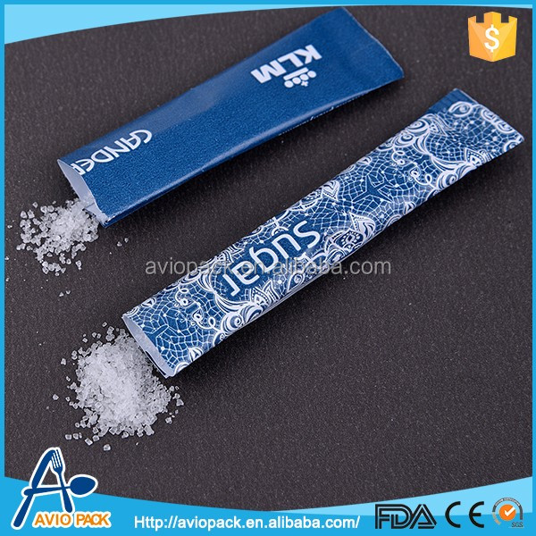 Disposable mini table paper pepper salt sugar sachet for airplane made in China