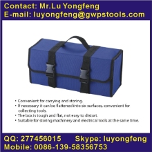 Canvas folding tool box