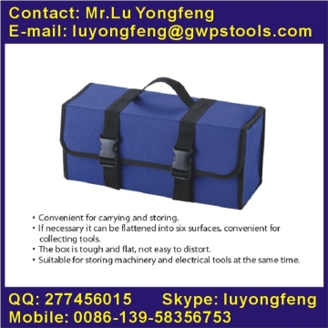 Canvas folding tool box