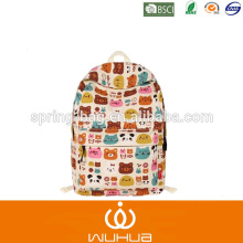 Bear print designer kids backpack