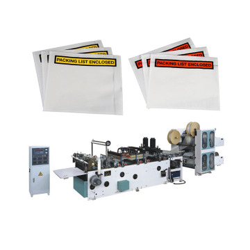 self adhesive invoice enclosed envelope making machine