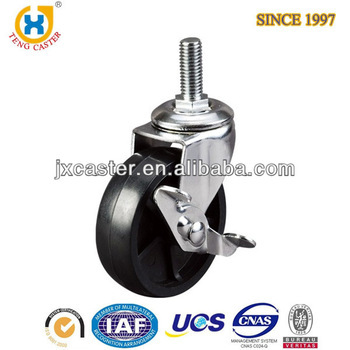 Light duty brake Nylon Caster ,nylon ball caster