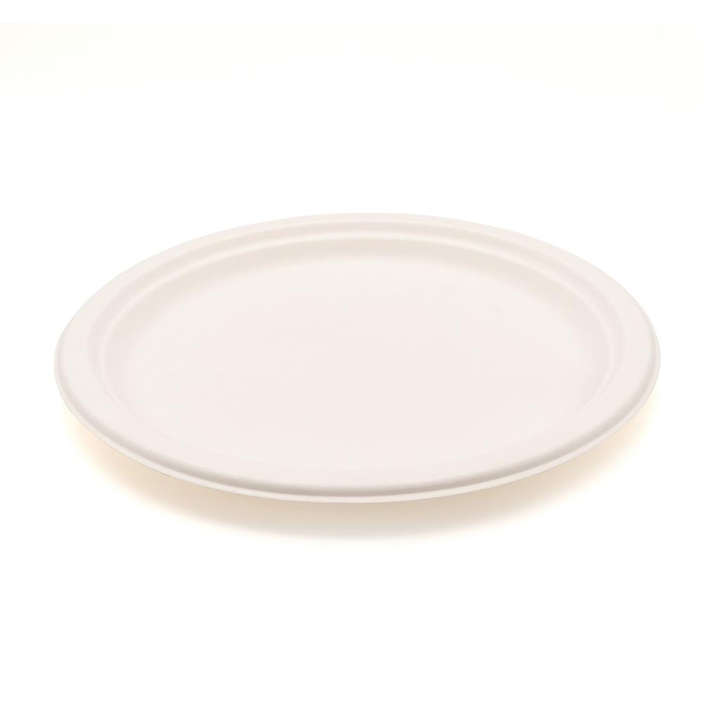 disposable microwave plate biodegradable sugarcane bagasse plate disposable dinnerware set for aviation