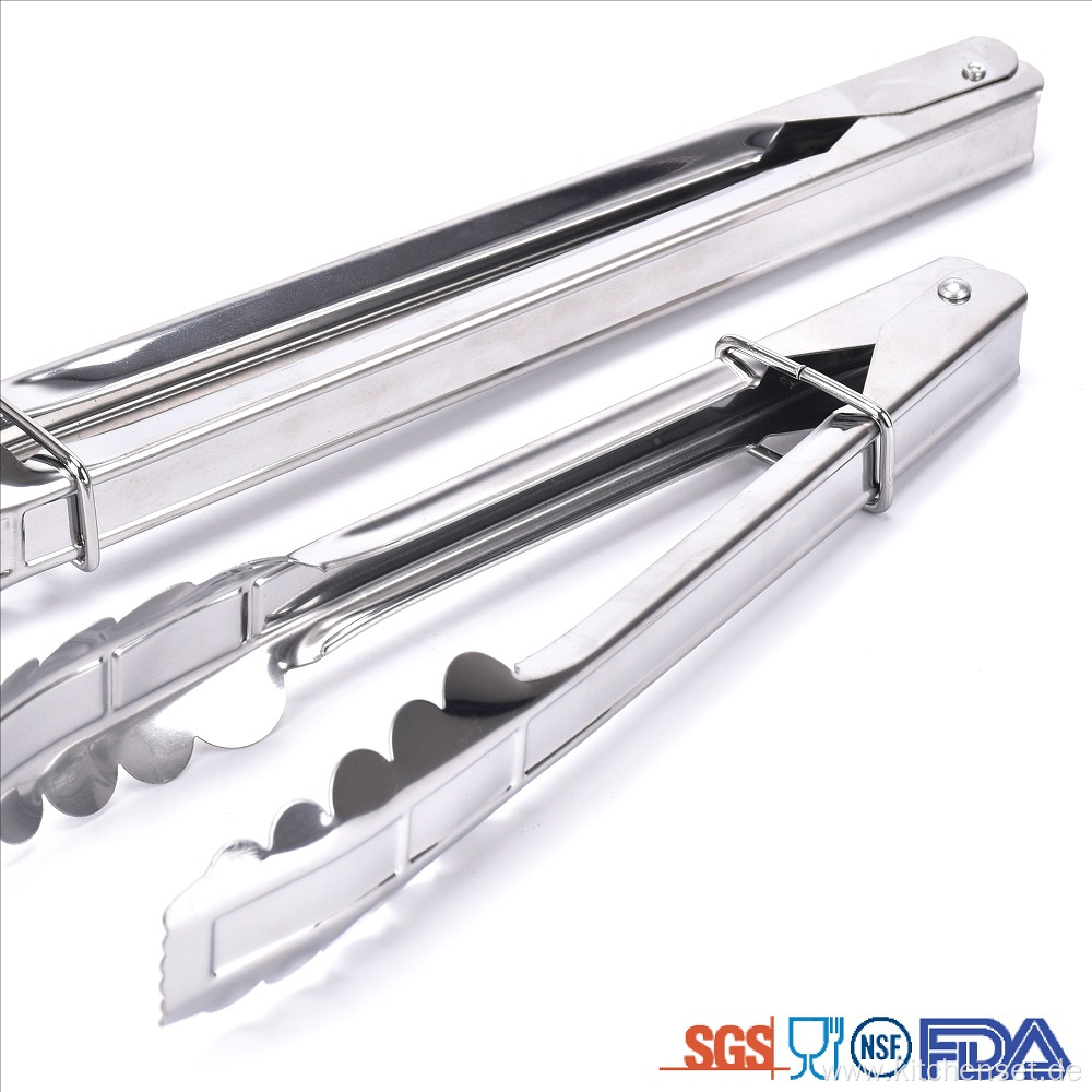 Cheap price stainless steel kitchen food tongs