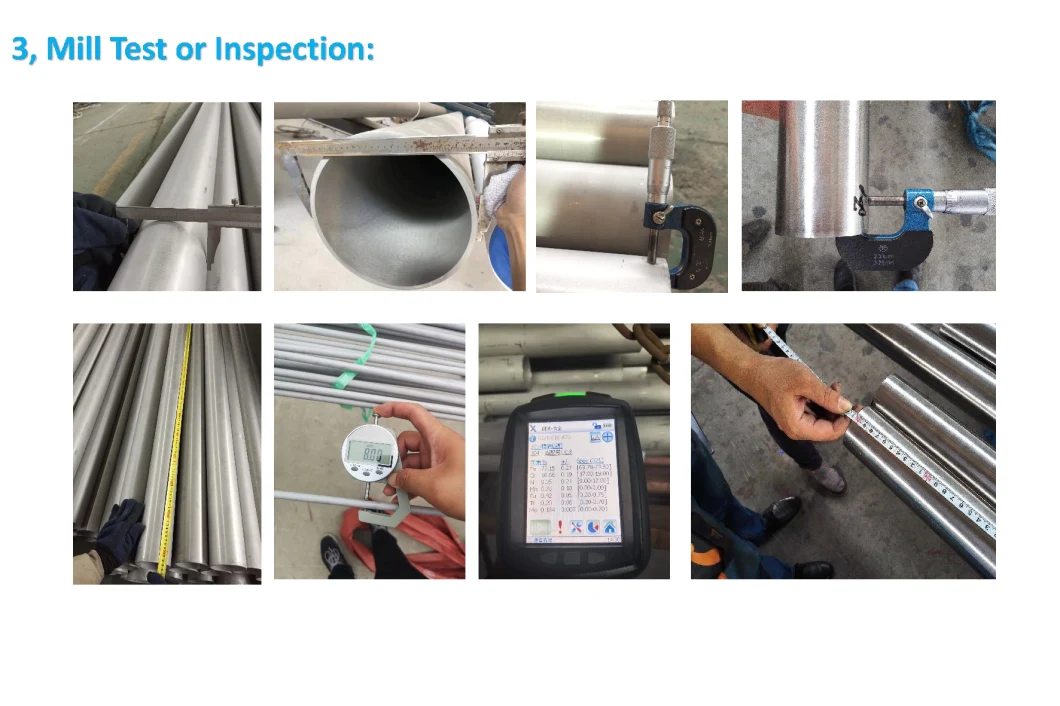 Cold Rolled Seamless Round Stainless Tube SS304 SS316L Ss2205