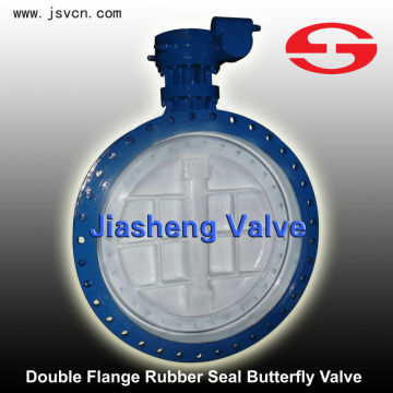 Alloy Steel Flange Rubber Seal Butterfly Valve