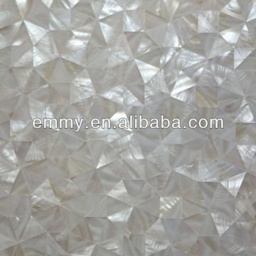 Pure white shell mosaic freshwater MOP shell
