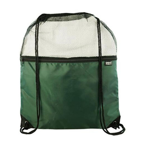 Popular Mesh And Nylon Drawstring Backpack