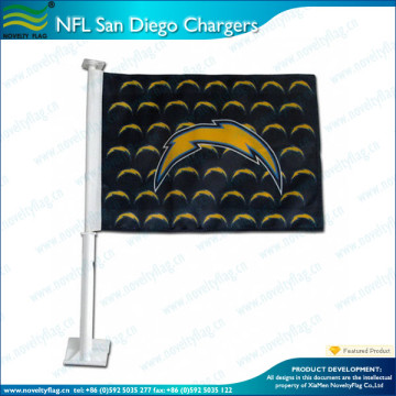 custom San Diego Chargers car window flags