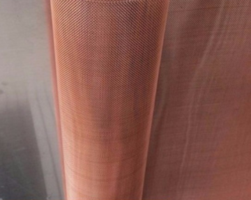 Red copper wire mesh